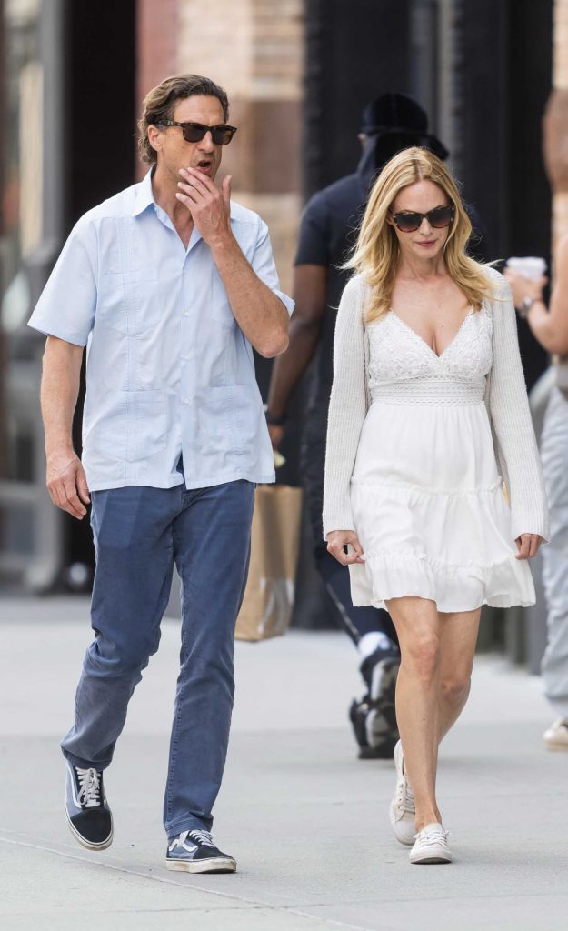 Heather Graham in a White Dress