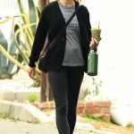 Kirsten Dunst in a Black Cardigan Was Seen Out in Los Angeles