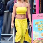 Molly Rainford in a Yellow Ensemble Was Seen Out in Soho in London
