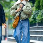 Naomi Watts in an Olive Jacket Was Spotted while Out for a Morning Stroll with a Friend in New York