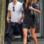 Natalie Kuckenburg in a Black Dress Was Seen Out with Paul Wesley in New York