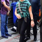 Pink in a Black Cap Leaves Her Hotel in Manchester