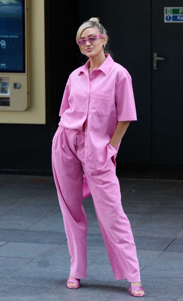Ashley Roberts in a Pink Ensemble