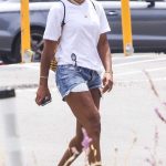 Kelly Rowland in a White Tee Was Seen Out in Studio City