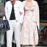 Keni Silva in a Floral Dress Was Seen Out with Mohamed Hadid in Beverly Hills