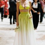 Leonie Hanne Attends the Elie Saab Fashion Show During 2023 Paris Fashion Week in Paris