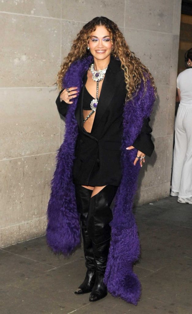 Rita Ora in a Black Blazer