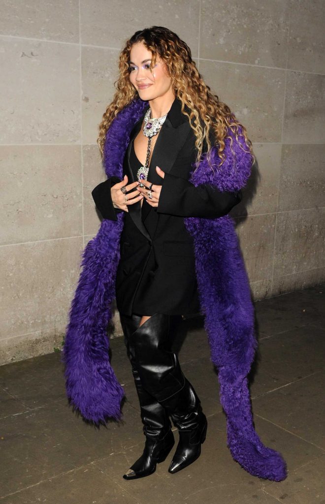 Rita Ora in a Black Blazer
