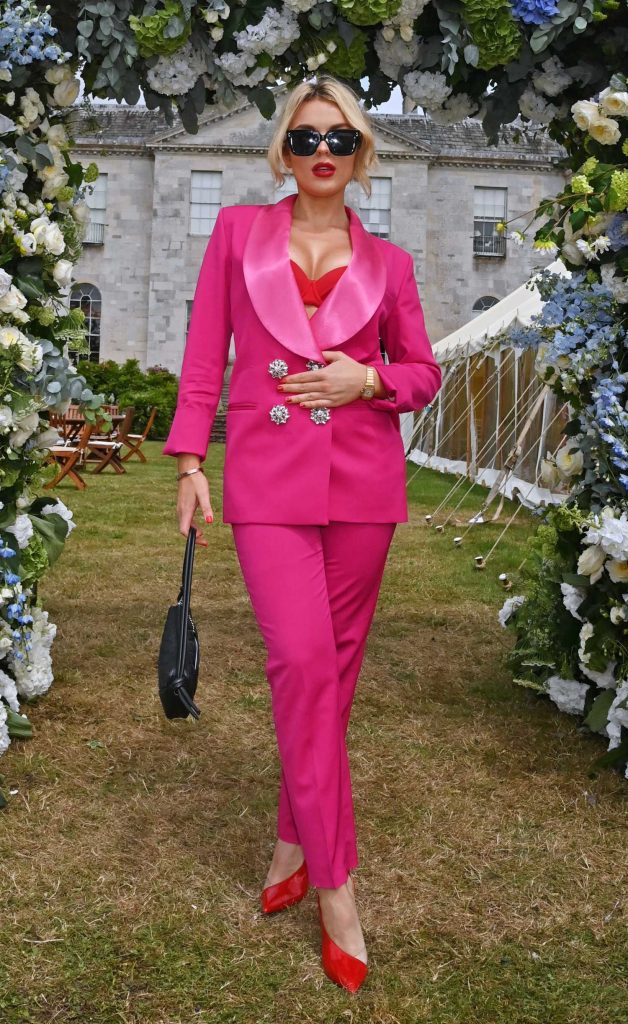 Tallia Storm in a Pink Pantsuit