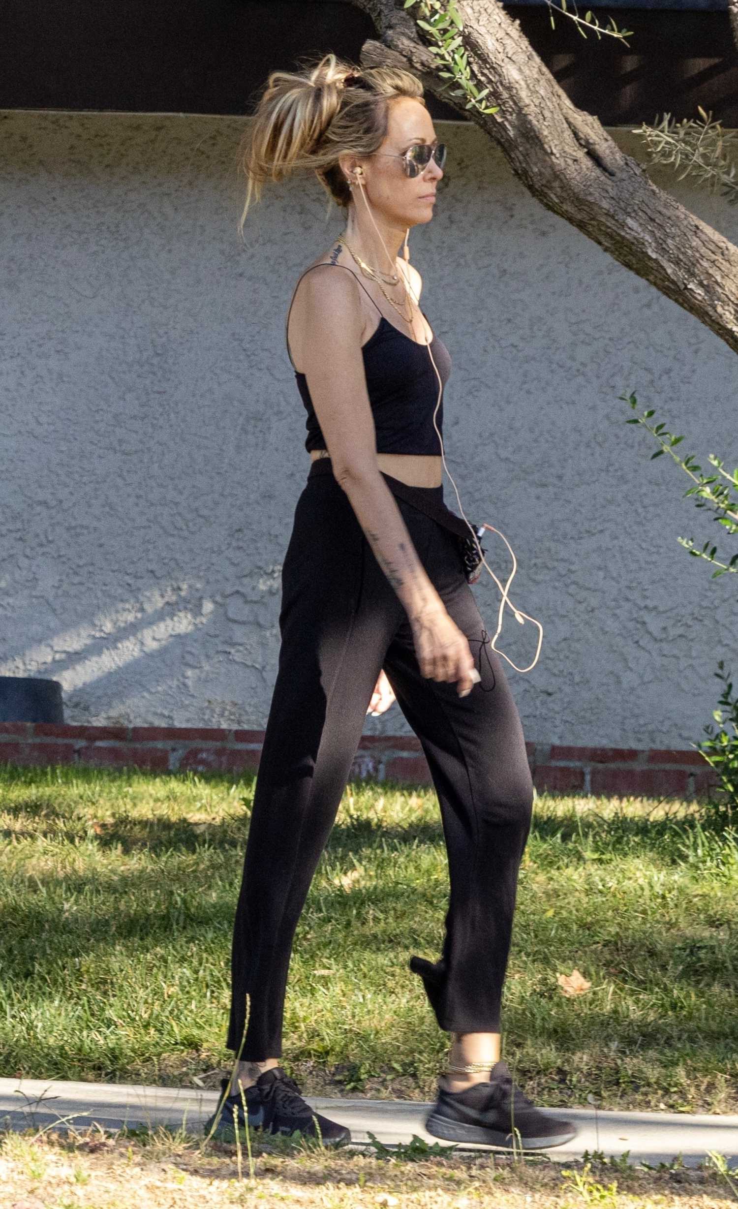 Tish Cyrus in a Black Top Was Seen Out in Toluca Lake – Celeb Donut