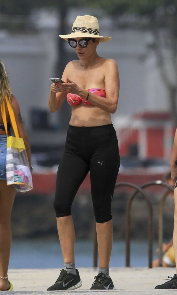 Cristina Cordula in a Red Bikini