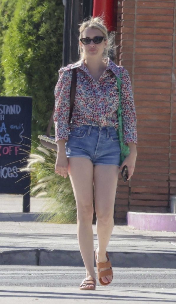 Emma Roberts in a Daisy Duke Shorts