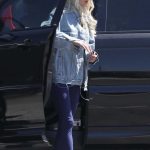 Erika Jayne in a Blue Denim Jacket Was Seen Out in Los Angeles