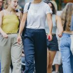 Katie Holmes in a White Tee Takes a Relaxed Stroll Through New York