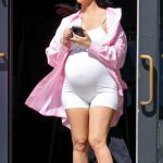 Kourtney Kardashian in a Pink Shirt Was Seen Out with Travis Barker in Santa Barbara