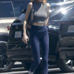 Whitney Port in a Blue Leggings Was Seen Out in Los Angeles