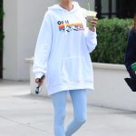 Alessandra Ambrosio in a White Hoodie Was Seen Out with a Friend in Malibu
