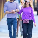 Blake Lively in a Purple Sweatshirt Was Seen Out with Ryan Reynolds in New York