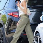 Charlotte McKinney in an Olive Pants Goes Shopping in West Hollywood