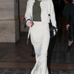 Coco Rocha in a Beige Ensemble Leaves the Hotel Costes in Paris