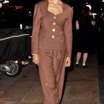 Courtney Eaton in a Tan Ensemble Was Seen Out in New York City
