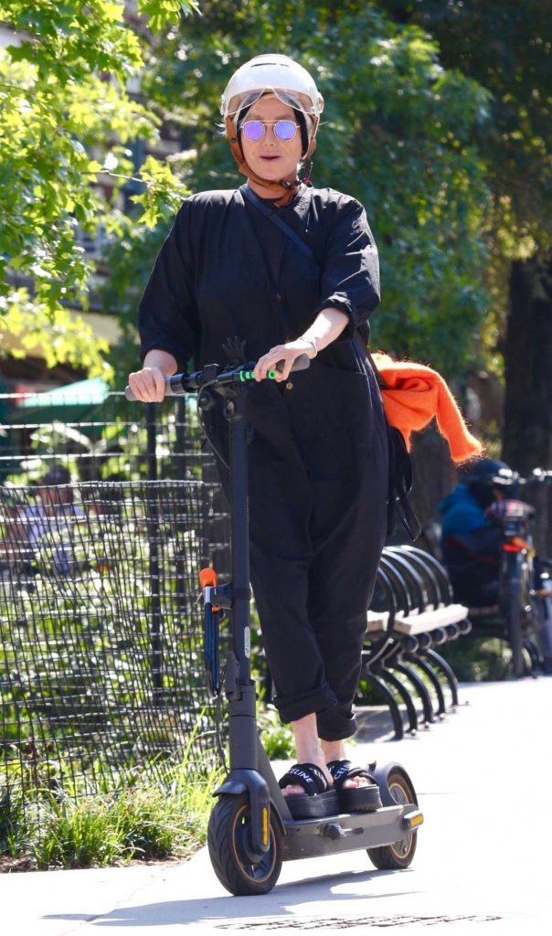 Deborra-Lee Furness in a Black Outfit