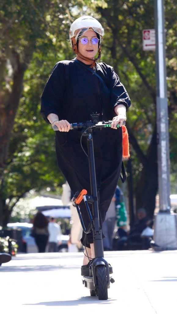 Deborra-Lee Furness in a Black Outfit