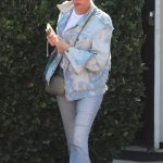 Denise Richards in a Denim Ensemble Was Seen Out with Her Husband Aaron Phypers in Malibu