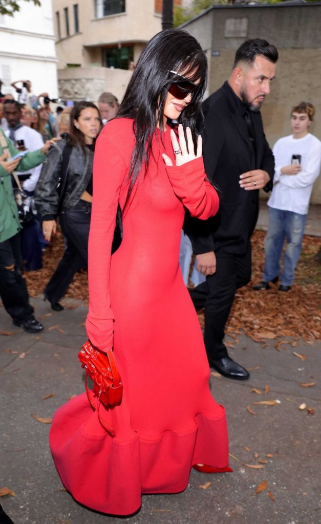 Kylie Jenner in a Red Dress