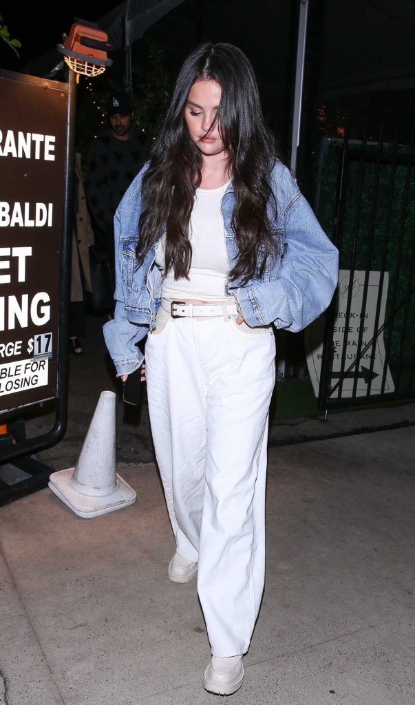Selena Gomez in a White Pants