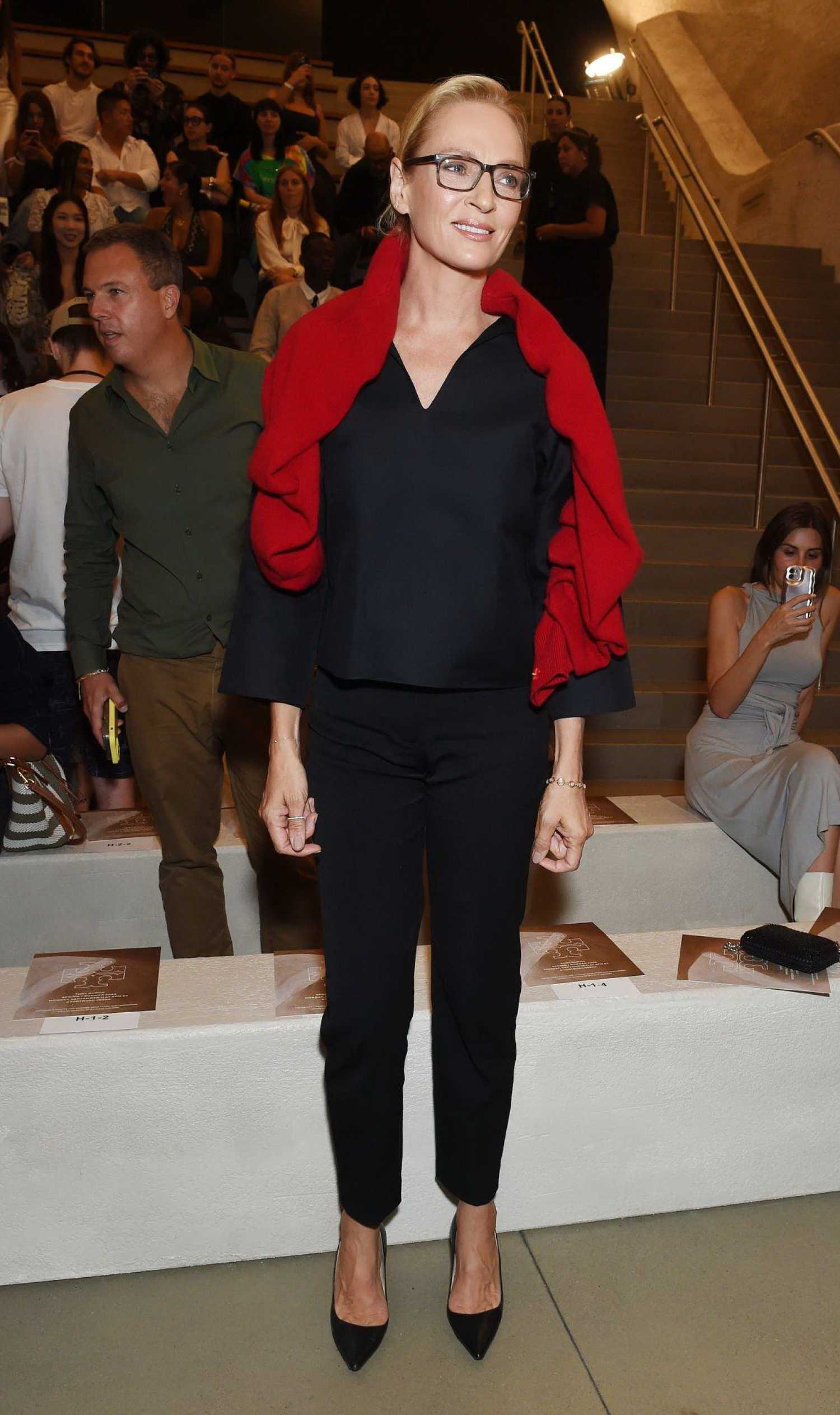 Uma Thurman Attends The Tory Burch Spring 2024 Fashion Show In New York   Uma Thurman Attends The Tory Burch Spring 2024 Fashion Show In New York City 2 