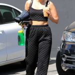 Ariana Madix in a Black Ensemble Arrives at the Dancing with the Stars Rehearsal Studio in Los Angeles