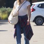 Elizabeth Olsen in a Blue Cap Goes Grocery Shopping in Studio City