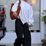 Jennifer Lopez in a Black Pants Leaves a Photography Studio in West Hollywood