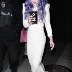 Kelly Osbourne in a White Dress Was Seen Leaving After Celebrating Her Birthday at Craig’s in West Hollywood