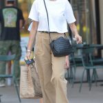 Kimberly Stewart in a White Tee Was Seen Out in Los Angeles