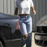 Lori Harvey in a White Tee Was Seen Out in Hollywood