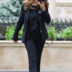 Maria Shriver in an All-Black Ensemble Was Seen Out in Manhattan in in New York City