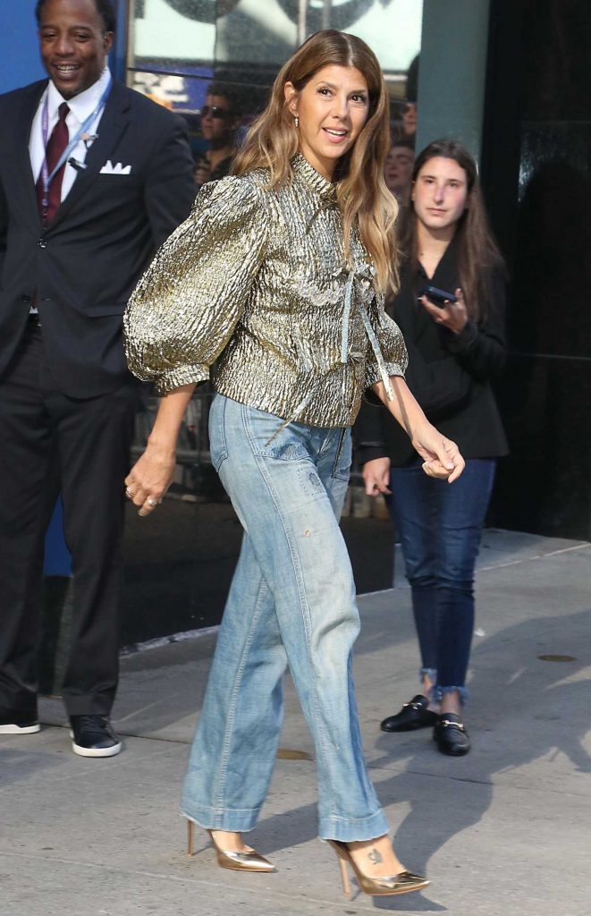 Marisa Tomei in a Gold Blouse