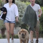 Olga Korotyayeva in a White Shirt Was Seen Out with Sean Penn in Malibu