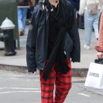 Taylor Momsen in a Red Plaid Pants Was Seen Out in New York