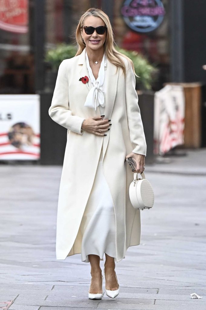 Amanda Holden in a White Dress