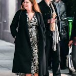 Amy Adams in a Black Coat Was Spotted After a Romantic Dinner Date with Darren Le Gallo in Hollywood