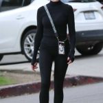 Melanie Griffith in a Black Outfit Was Seen Out in Los Angeles