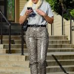 Amanda Bynes in a Snakeskin Print Pants Was Seen Out in Los Angeles