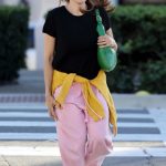 Eva Mendes in a Pink Sweatpants Was Spotted Out in Santa Barbara
