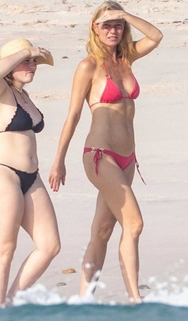 Gwyneth Paltrow in a Pink Bikini