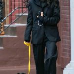 Irina Shayk in a Black Cap Was Spotted Out for a Dog Walk in New York