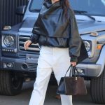 Kendall Jenner in a White Pants Was Spotted Shopping on Melrose Place in West Hollywood 12/06/2023