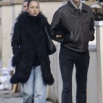 Lila Moss in a Black Coat Was Seen Out for a Stroll with Yoni Helbitz Around Notting Hill in London